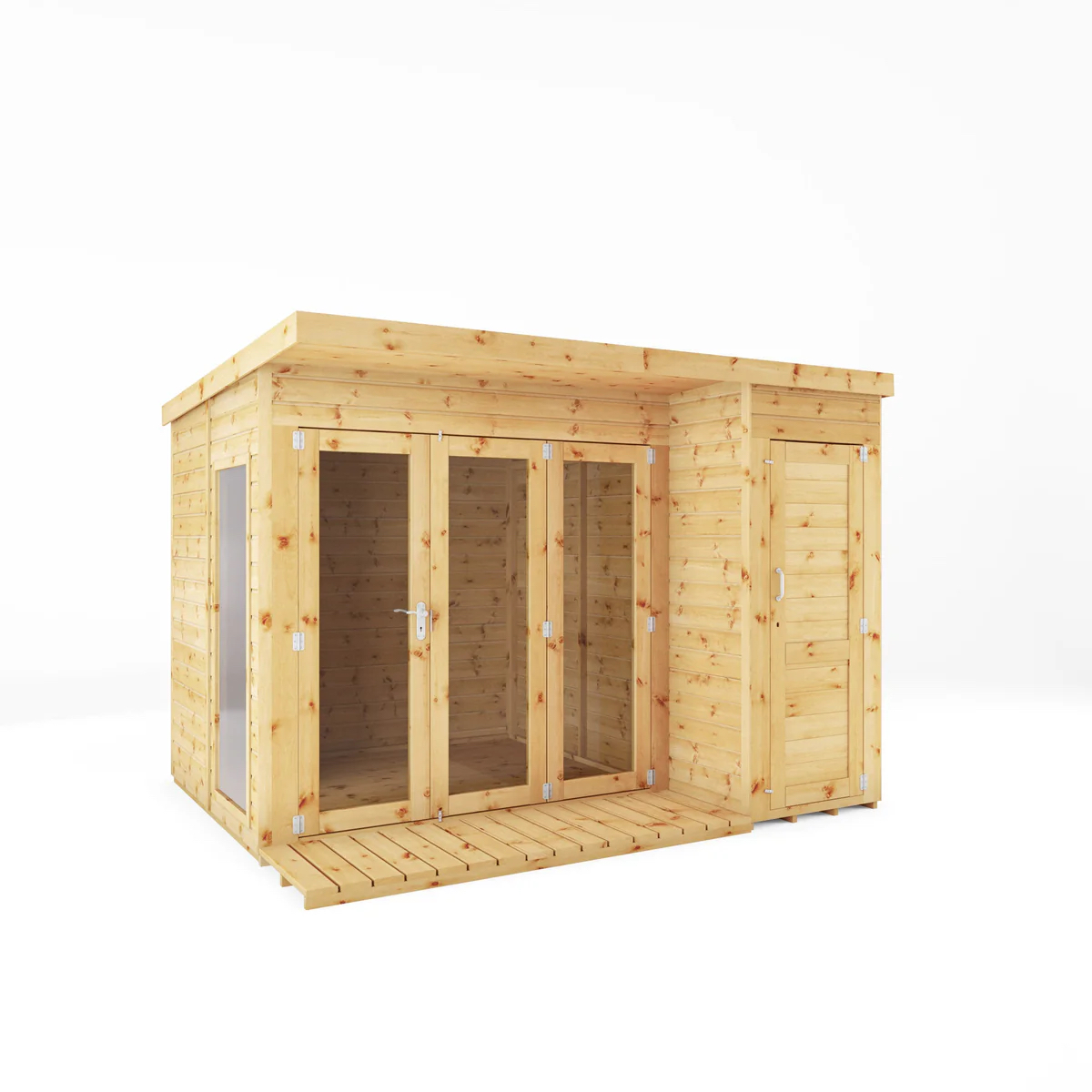 Arundel summerhouse with its modular side shed