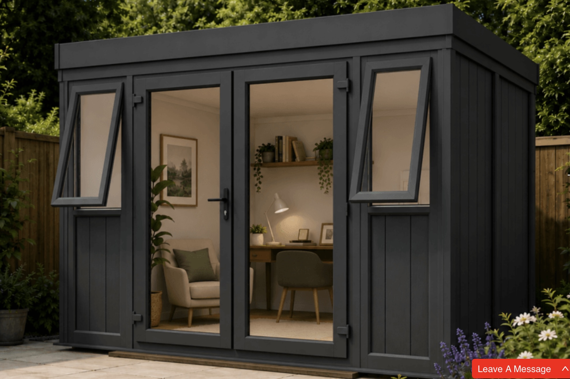 Goodwood Grey insulated garden office
